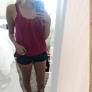Hot pink tank top
